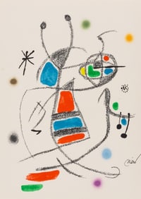 Joan Miró, Composition (Mourlot, 1051-1072), Maravillas con Variaciones acrósticas en el