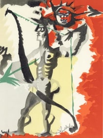 Jean Lurçat, Composition, Lettre à mon peintre Raoul Dufy, Limited Edition Lithograph