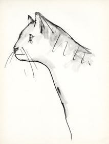 Pablo Picasso, Un chat (Cramer No. 84), 40 dessins de Picasso en marge du Buffon, Limited Edition