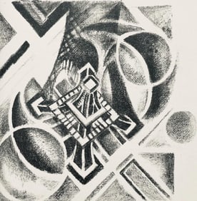 Robert Delaunay, Vue aérienne de la Tour (Habasque 720-728), Allo! Paris!, Limited Edition