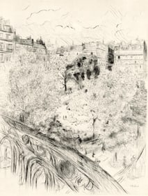 Édouard Vuillard, Le Square Vintimille, A La gloire à Paris, Limited Edition Etching