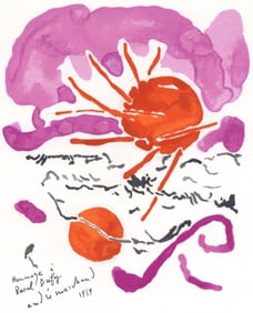 André Marchand, Composition, Lettre à mon peintre Raoul Dufy, Limited Edition Lithograph