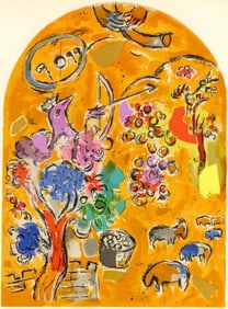 Marc Chagall, Tribe of Joseph, Jerusalem Windows, Limited Edition Lithograph