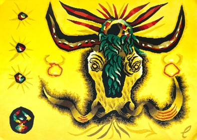 Jean Lurçat, Le Taureau (Taurus), Les Signes du zodiaque, Limited Edition Lithograph