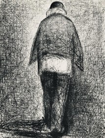 Georges Seurat, L'homme au plaid, Seurat, Limited Edition Lithograph