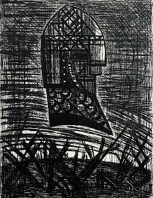 Marcel Gromaire, Présage, Tête Armée, Scène XVI, Shakespeare, Macbeth,