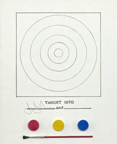 Jasper Johns, Target, Technics and Creativity: Gemini G.E.L., Limited Edition Mixed Media Lithograph
