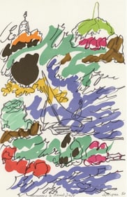 Charles Lapicque, Composition, Lettre à mon peintre Raoul Dufy, Limited Edition Lithograph