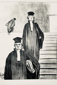 Honoré Daumier, Composition, Honoré Daumier, Law and Justice, Limited Edition Lithograph
