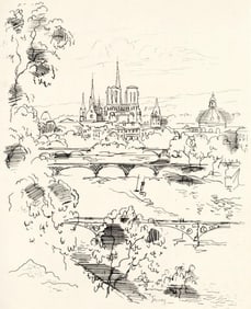Paul-Élie Gernez, Seine, berceau de Paris, A La gloire à Paris, Limited Edition Etching