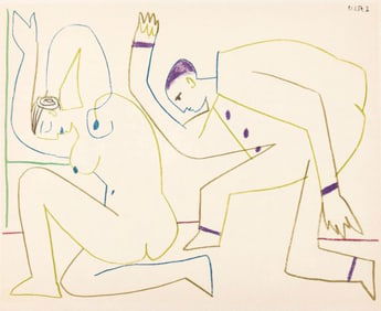 Pablo Picasso, Composition, Picasso and the Human Comedy, Verve: Revue Artistique et Litté