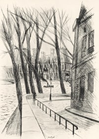 Robert Louis Antral, L'Hôtel de Ville, A La gloire à Paris, Limited Edition Etching