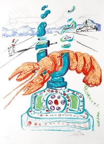 Salvador Dalí, Téléphone-homard cybernétique (M/L 822-831; Field 75-13),