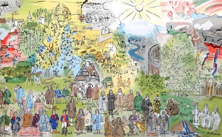 Raoul Dufy, Études: Histoire de l'Életricité, Eaux-de-vie, Lettre à mon peintre