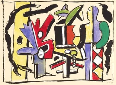 Fernand Léger, Composition, Douze Contemporains, Limited Edition Lithograph
