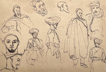 Eugène Delacroix, Composition, Trente et un Dessins et Aquarelles du Maroc, Limited Edition