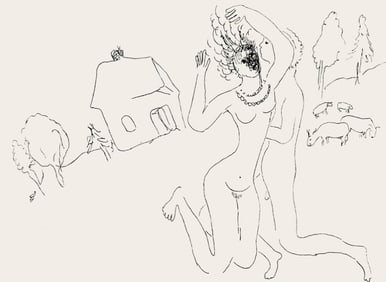 Marc Chagall, Composition, Suite Provinciale avec 92 dessins inédits de Marc Chagall, Limited
