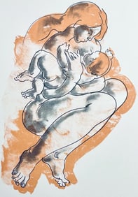 Hans Erni, Composition, Réflexions Simples Sur Le Corps, Limited Edition Lithograph