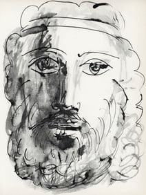 Pablo Picasso, Visage d'homme au bandeau (Cramer No. 84), 40 dessins de Picasso en marge du Buffon,