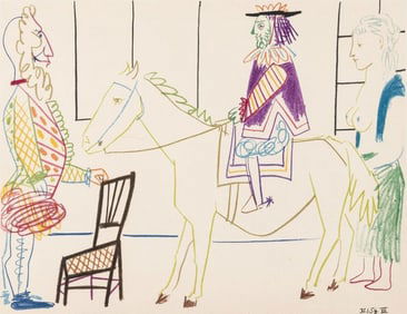 Pablo Picasso, Composition, Picasso and the Human Comedy, Verve: Revue Artistique et Litté