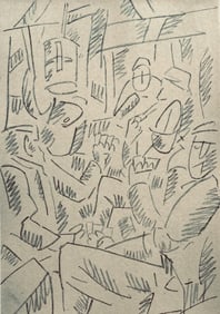 Fernand Léger, Soldats Jouant Aux Cartes, Fernand Léger, Dessins de Guerre, Limited