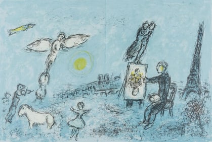 Marc Chagall, Composition (Cramer 111; Mourlot 992), Derrière le miroir, Limited Edition