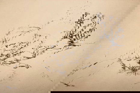 Rembrandt van Rijn, The Lament for Abel, Rembrandt, Drawings from the Bible, Limited Edition: Collotype on Hamilton Kilmory paper. Unsigned and unnumbered, as issued. Paper Size: 9.5 x 12.5 inches. Excellent condition. Notes: From the folio, Rembrandt, Drawings from the Bible, Thirty-two Collo