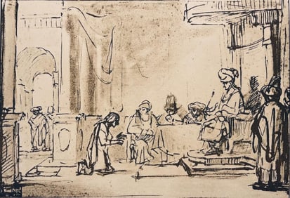 Rembrandt van Rijn, Joseph Interpreting Pharaoh's Dreams, Drawings from the Bible, Limited Edition