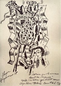 Fernand Léger, La Preuve Que l'Homme Descend Du Singe, Fernand Léger, Dessins de Guerre,