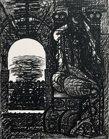 Marcel Gromaire, Lady Macbeth, Scène V, Shakespeare, Macbeth, Eaux-fortes de Gromaire, Limited