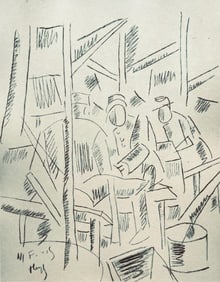 Fernand Léger, Soldats Dans Un Abri, Fernand Léger, Dessins de Guerre, Limited Edition