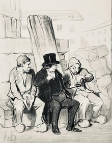 Honoré Daumier, Composition, Honoré Daumier, Law and Justice, Limited Edition Lithograph