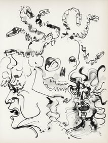 Pablo Picasso, Crânes et têtes de Méduse (Cramer No. 84), 40 dessins de Picasso en