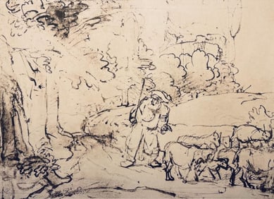 Rembrandt van Rijn, Moses and the Burning Bush, Limited Edition Collotype