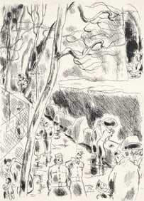 Gus Bofa, La Ménagerie du Jardin des Plantes, A La gloire à Paris, Limited Edition Etching