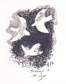 Georges Braque, Composition, Lettre à mon peintre Raoul Dufy, Limited Edition Lithograph