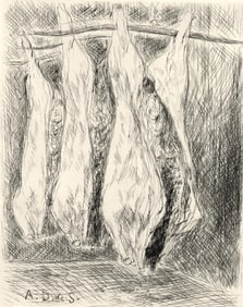 André Dunoyer de Segonzac, La boucherie des Halles, A La gloire à Paris, Limited Edition