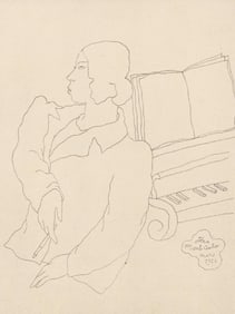 Jean Cocteau, Composition, Les Biches, Limited Edition Lithograph