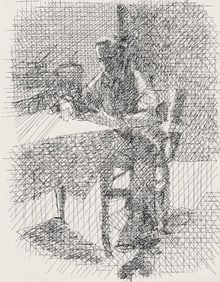 Jacques Villon, Composition (Ginestet/Pouillon 42-64), Hésiode, Les Travaux et les Jours,