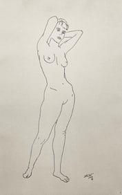 Henry Strater, Composition, 24 Drawings by Henry Strater, Limited Edition Lithograph