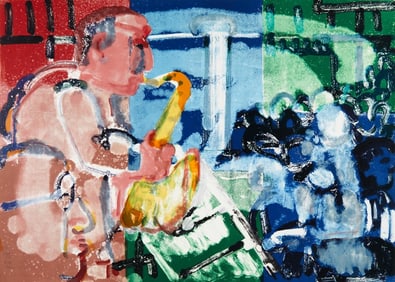 Romare Bearden, Bopping at the Birdland (Gelburd/Rosenberg 70-77), Jazz Series, Limited Edition