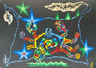 Jean Lurçat, Le Cancer (Cancer), Les Signes du zodiaque, Limited Edition Lithograph