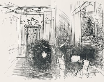 Raoul Dufy, Dessin, Lettre à mon peintre Raoul Dufy, Limited Edition Lithograph