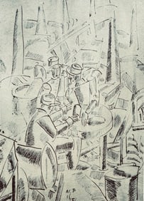 Fernand Léger, Soldats Dans Un Abri, Fernand Léger, Dessins de Guerre, Limited Edition