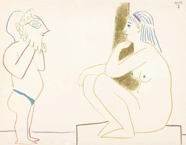 Pablo Picasso, Composition, Picasso and the Human Comedy, Verve: Revue Artistique et Litté