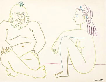Pablo Picasso, Composition, Picasso and the Human Comedy, Verve: Revue Artistique et Litté