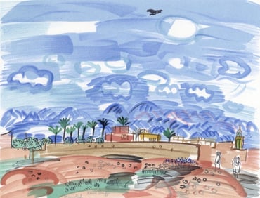 Raoul Dufy, Au Maroc, Lettre à mon peintre Raoul Dufy, Limited Edition Lithograph