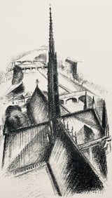 Robert Delaunay, La flèche de Notre-Dame (Habasque 720-728), Allo! Paris!, Limited Edition