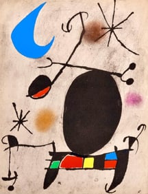 Joan Miró, Composition, Miró, Oiseau Solaire, Oiseau Lunaire, Étincelles, Limited