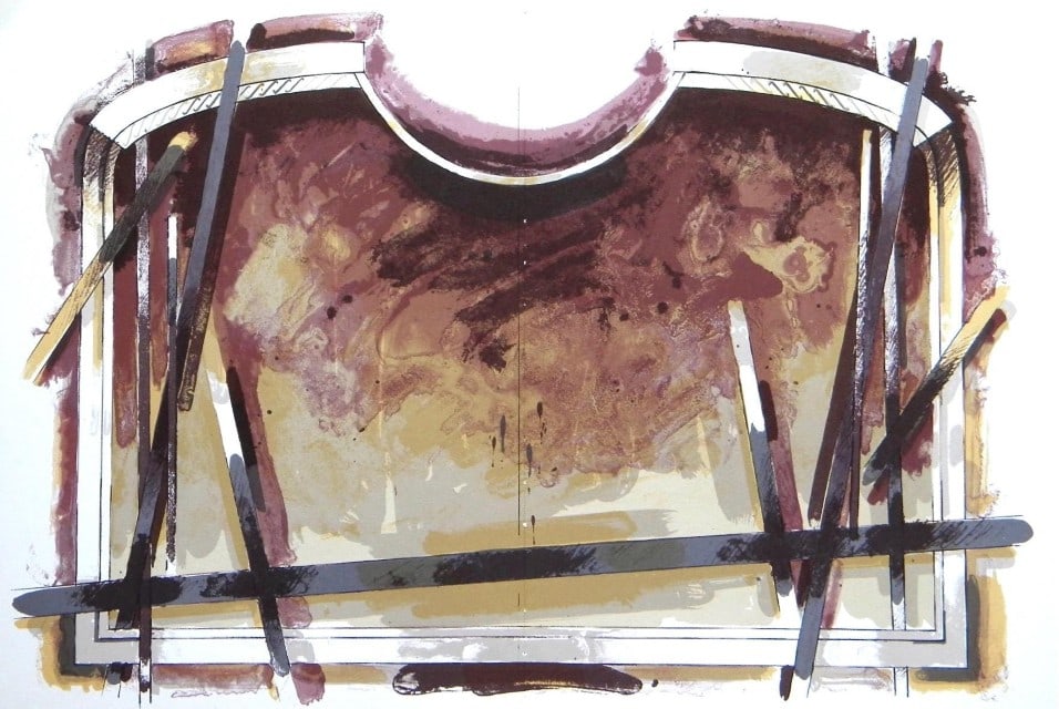 Marino Marini, Composition (Guastalla/Schulz-Hoffman, L-R), XXe siècle, Limited Edition: Lithograph on vélin paper. Paper Size: 13.375 x 9.5 inches. Excellent condition. Inscription: Unsigned and unnumbered, as issued. Notes: From the volume, XXe Siècle, vol. n°40, 1973. Pu